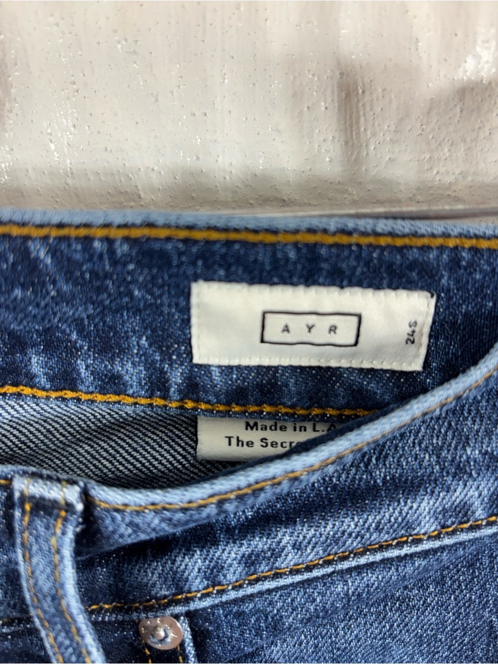 AYR The Secret Sauce Jeans - Stoked Wash 24 Short - Picture 5 of 7